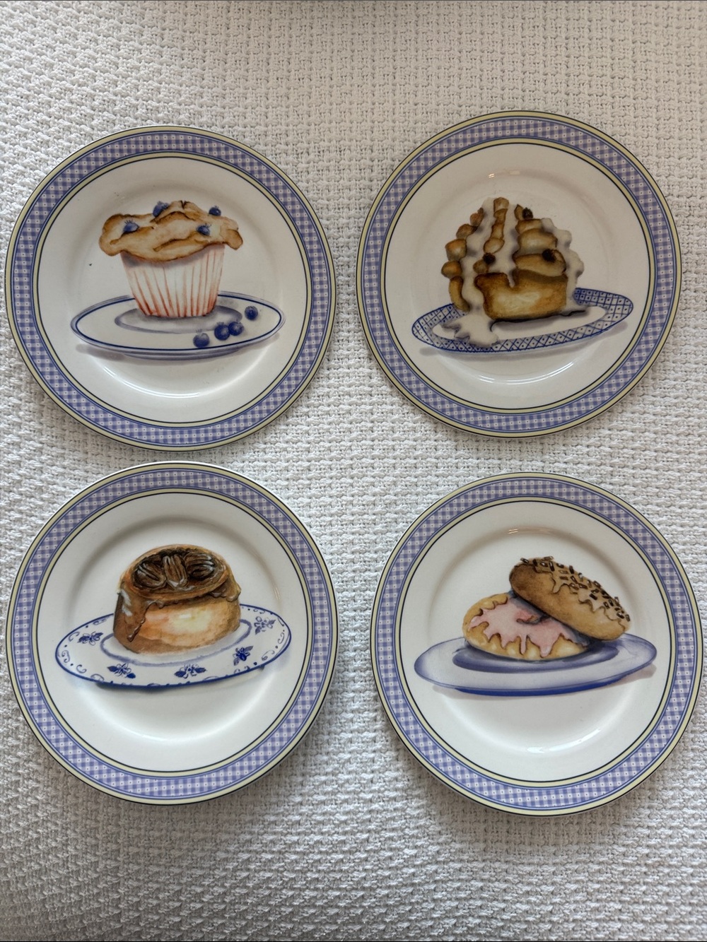 American Atelier at Home Breakfast Treats Plates - Set of 4